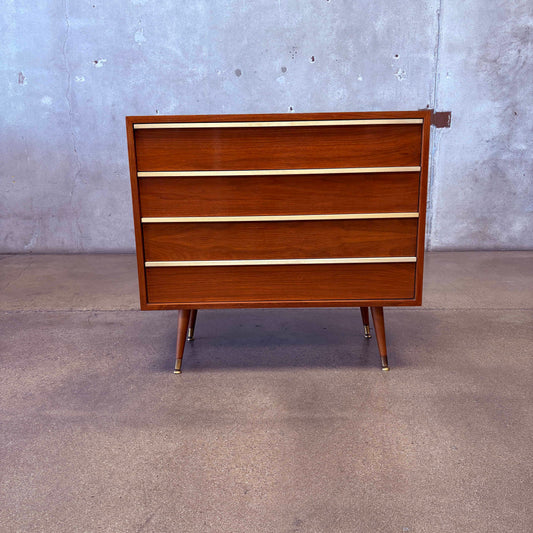 John Keal Walnut Dresser For Brown Saltman c. 1960