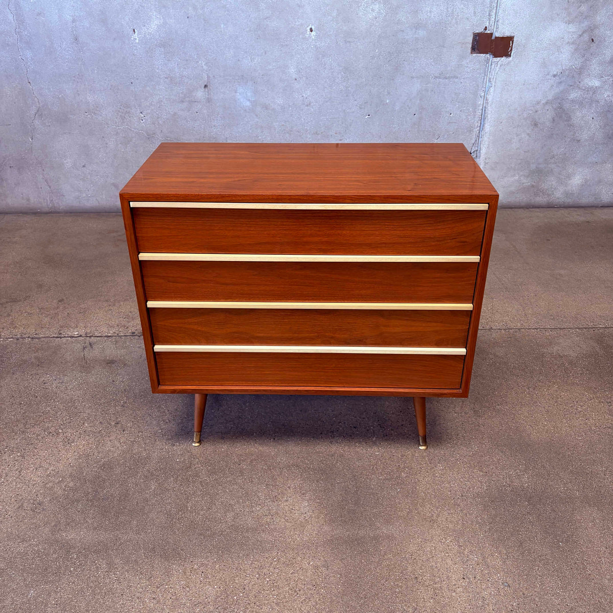 John Keal Walnut Dresser For Brown Saltman c. 1960