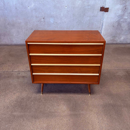 John Keal Walnut Dresser For Brown Saltman c. 1960
