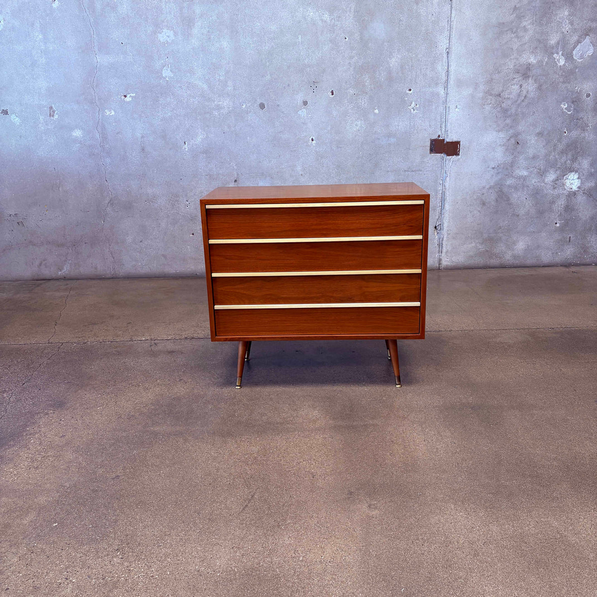 John Keal Walnut Dresser For Brown Saltman c. 1960