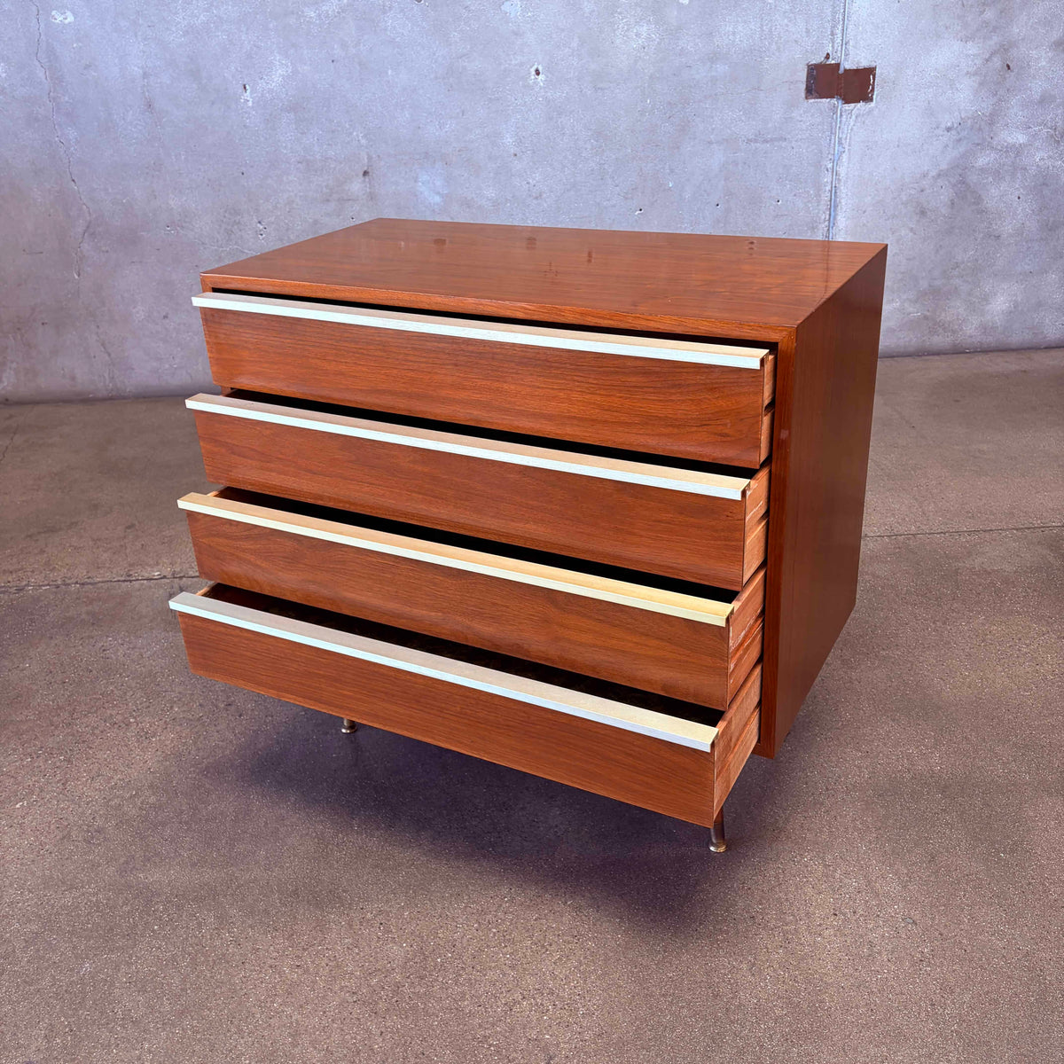 John Keal Walnut Dresser For Brown Saltman c. 1960