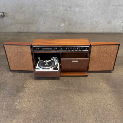 Vintage Stereophonic Radio and Vinyl System