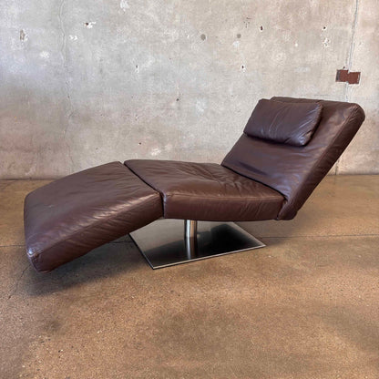 Vintage Natuzzi Postmodern "Zetta" Chaise Lounge, Adjustable.