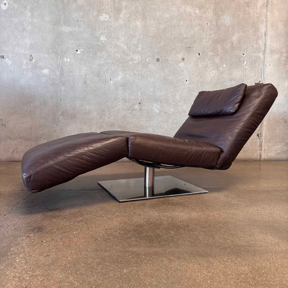 Vintage Natuzzi Postmodern "Zetta" Chaise Lounge, Adjustable.