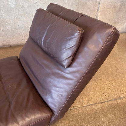 Vintage Natuzzi Postmodern "Zetta" Chaise Lounge, Adjustable.