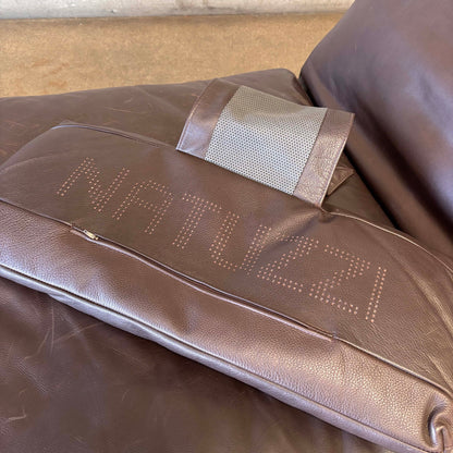Vintage Natuzzi Postmodern "Zetta" Chaise Lounge, Adjustable.
