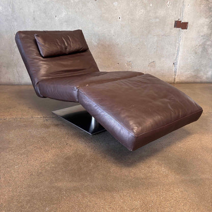 Vintage Natuzzi Postmodern "Zetta" Chaise Lounge, Adjustable.