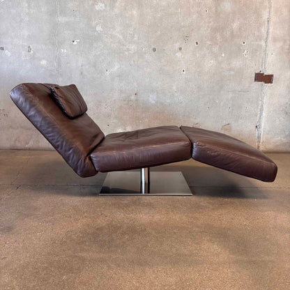 Vintage Natuzzi Postmodern "Zetta" Chaise Lounge, Adjustable.