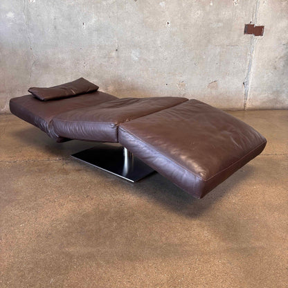 Vintage Natuzzi Postmodern "Zetta" Chaise Lounge, Adjustable.