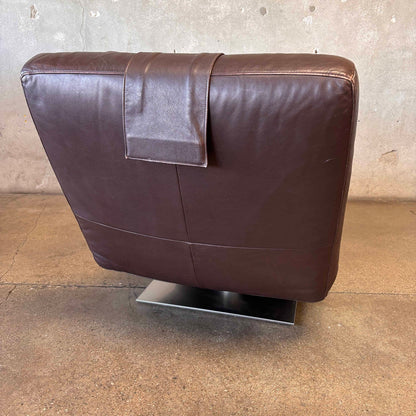 Vintage Natuzzi Postmodern "Zetta" Chaise Lounge, Adjustable.