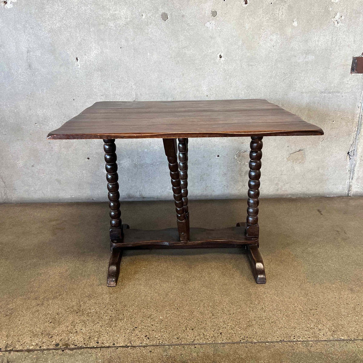 Monterey Furniture Classic Old Wood Gate Leg Table 1920's