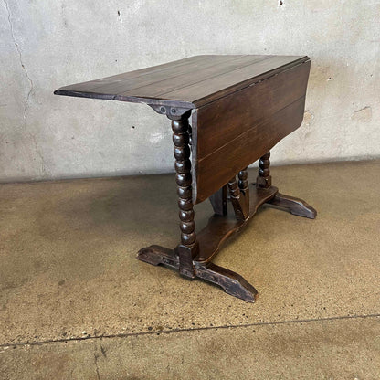 Monterey Furniture Classic Old Wood Gate Leg Table 1920's