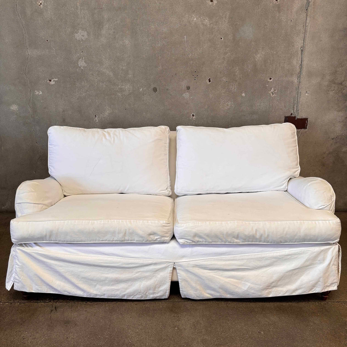 Slip Cover Loveseat Sofa