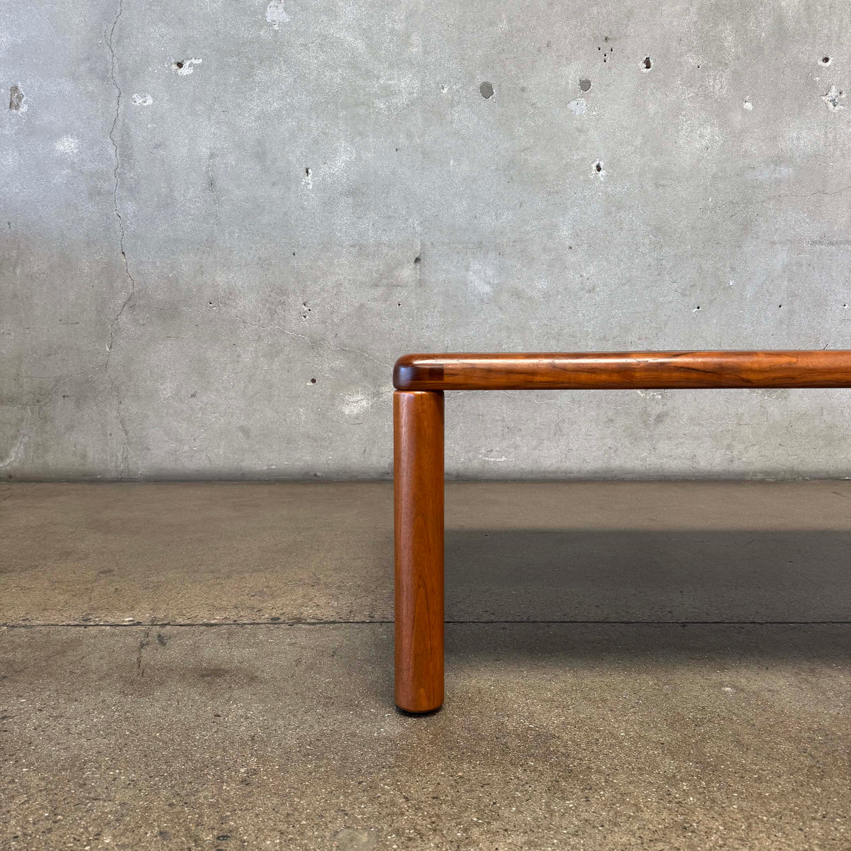 Danish Modern Teak + Slate Mosaic Coffee Table