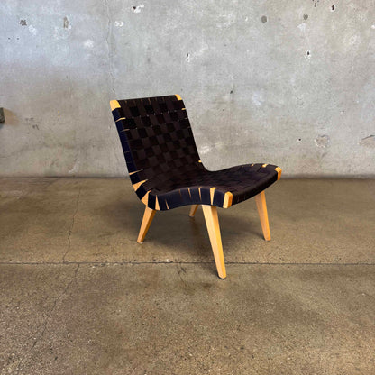 Pair Of Risom Lounge Chairs In The Style Of Jens Risom