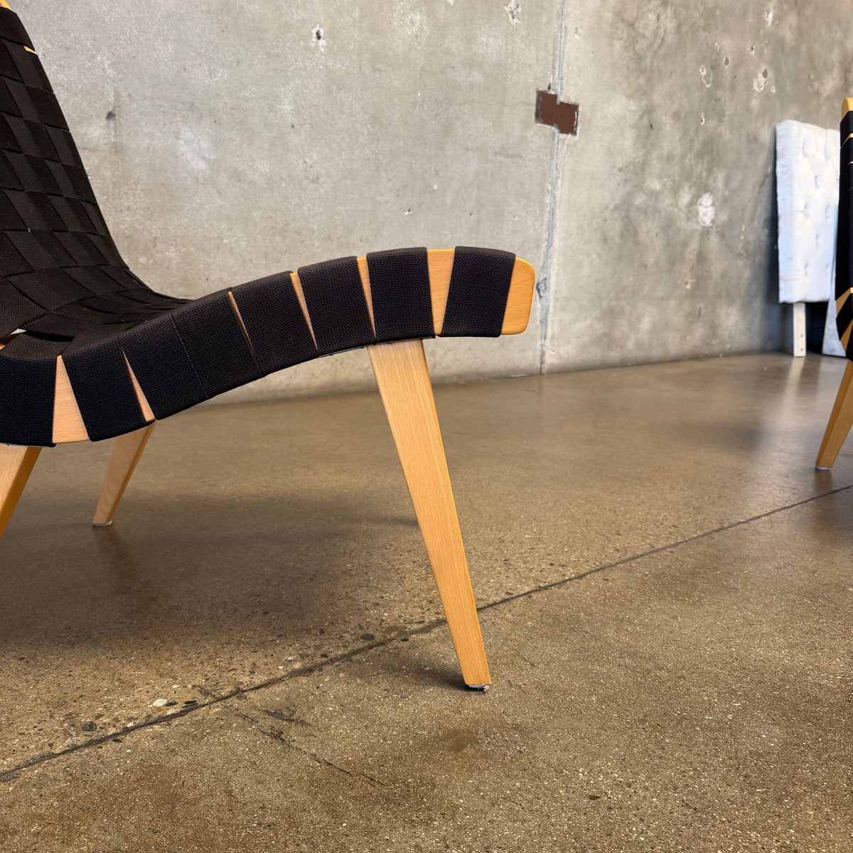 Pair Of Risom Lounge Chairs In The Style Of Jens Risom