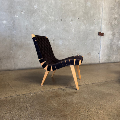 Pair Of Risom Lounge Chairs In The Style Of Jens Risom