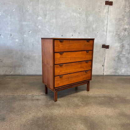 Mid Century Modern Walnut Highboy Dresser
