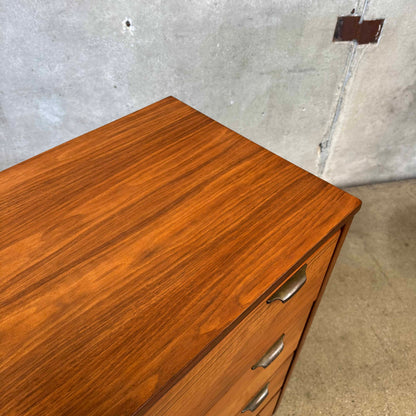 Mid Century Modern Walnut Highboy Dresser