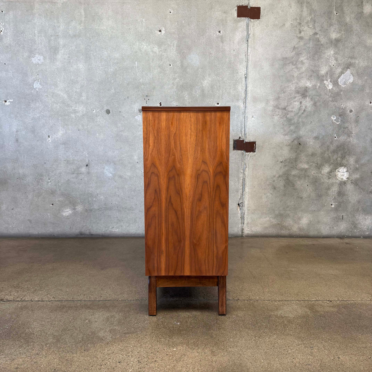 Mid Century Modern Walnut Highboy Dresser