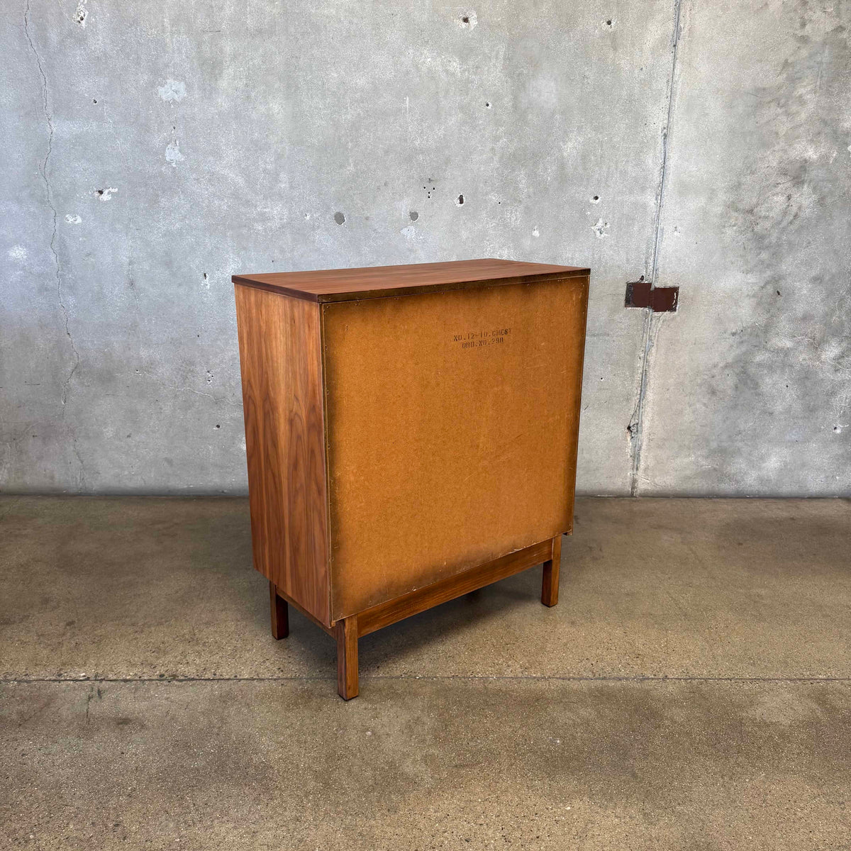 Mid Century Modern Walnut Highboy Dresser