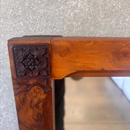 Pennsylvania Dutch Burl Wood Mirror