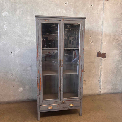 Vintage Wood Cabinet W/ Shelves