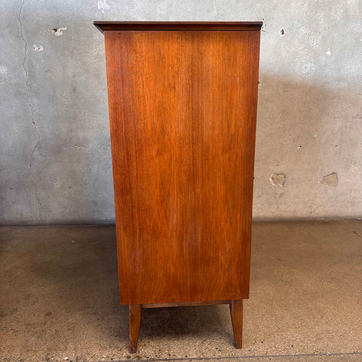 "Mayan" Highboy Dresser By Bassett C. 1960