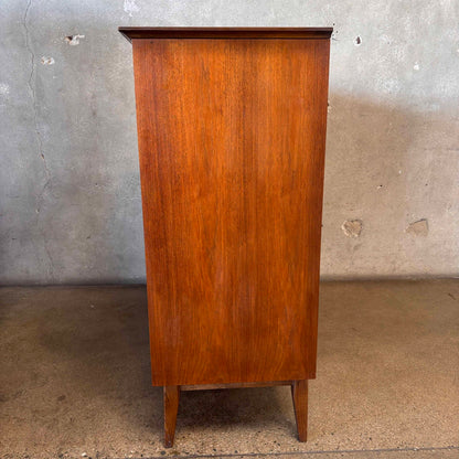 "Mayan" Highboy Dresser By Bassett C. 1960