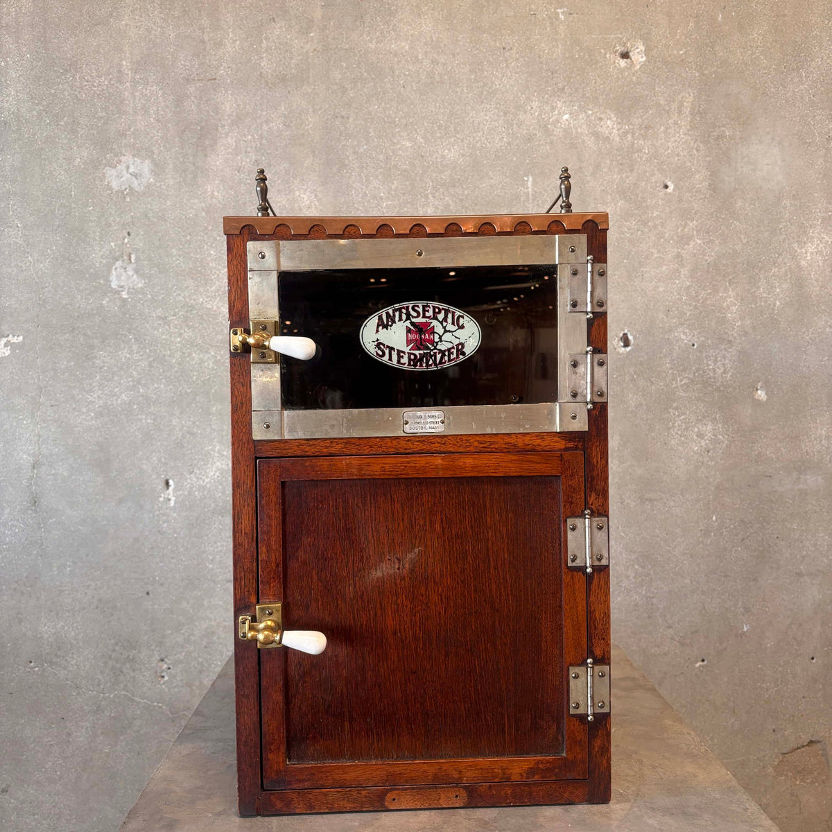 Antique Sterilizer Side Table