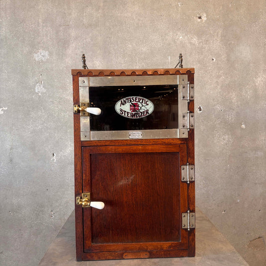 Antique Sterilizer Side Table