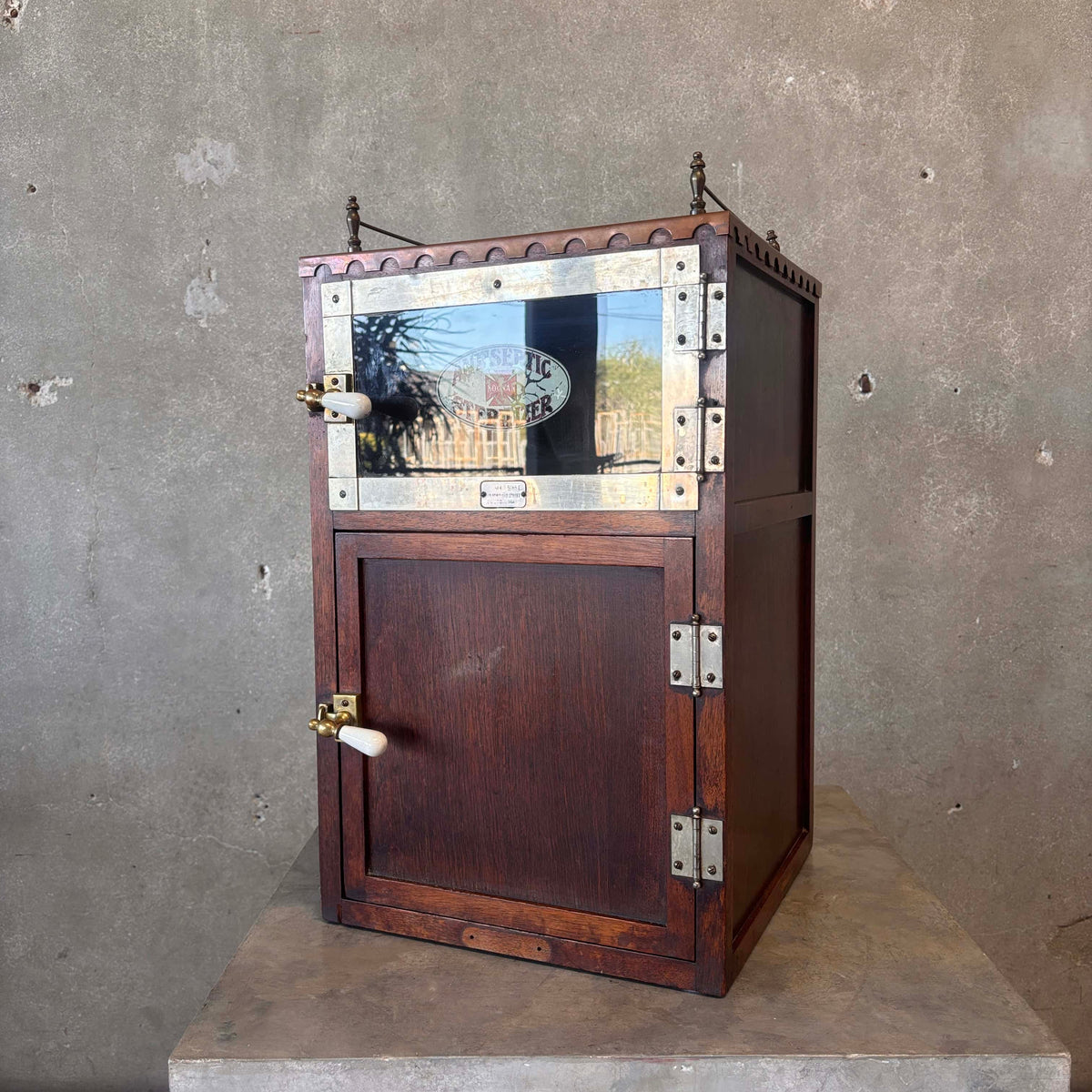 Antique Sterilizer Side Table