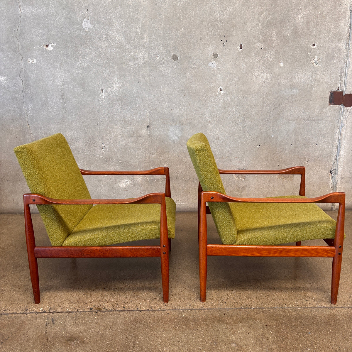 Pair Of Mid Century Modern Danish Modern Chairs 1960's