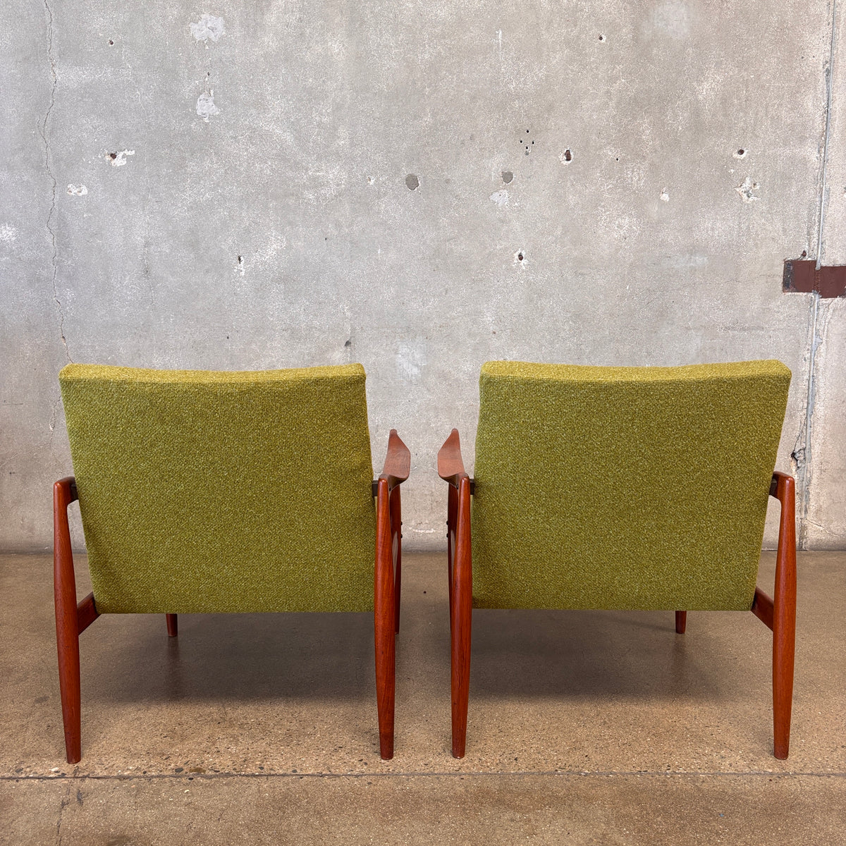 Pair Of Mid Century Modern Danish Modern Chairs 1960's