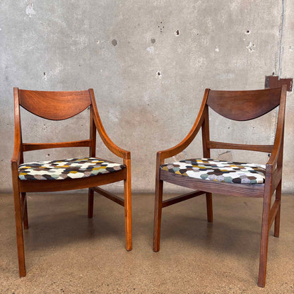 Pair Of MCM Side Chairs New Upholstery 1960's