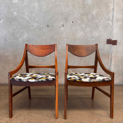 Pair Of MCM Side Chairs New Upholstery 1960's