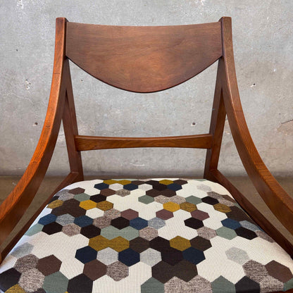 Pair Of MCM Side Chairs New Upholstery 1960's