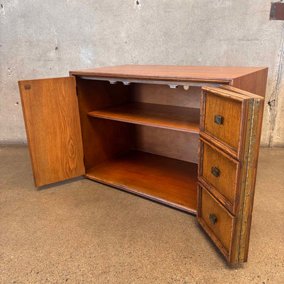 1960's Henredon Side Table Drawers "Custom Folio Three"