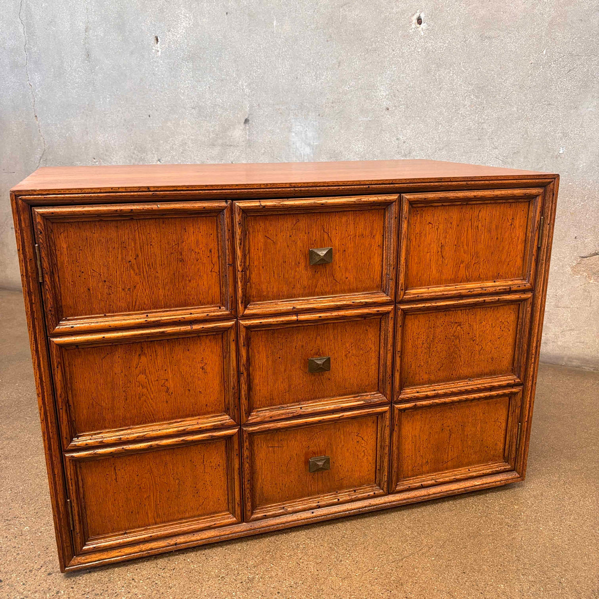 1960's Henredon Side Table Drawers "Custom Folio Three"