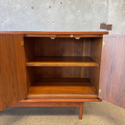 Mid Century Modern Walnut Credenza By Basset