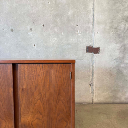 Mid Century Modern Walnut Credenza By Basset