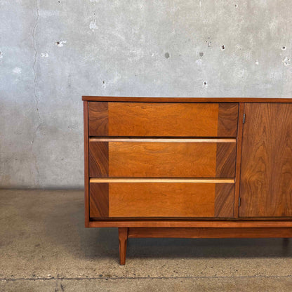 Mid Century Modern Walnut Credenza By Basset
