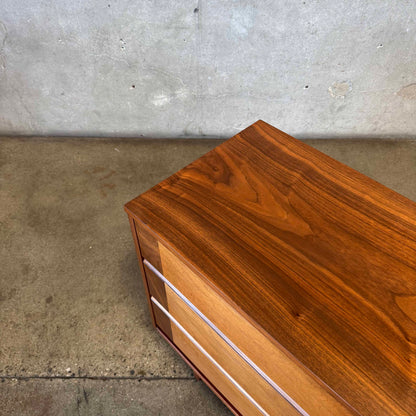 Mid Century Modern Walnut Credenza By Basset