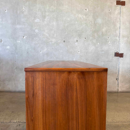 Mid Century Modern Walnut Credenza By Basset