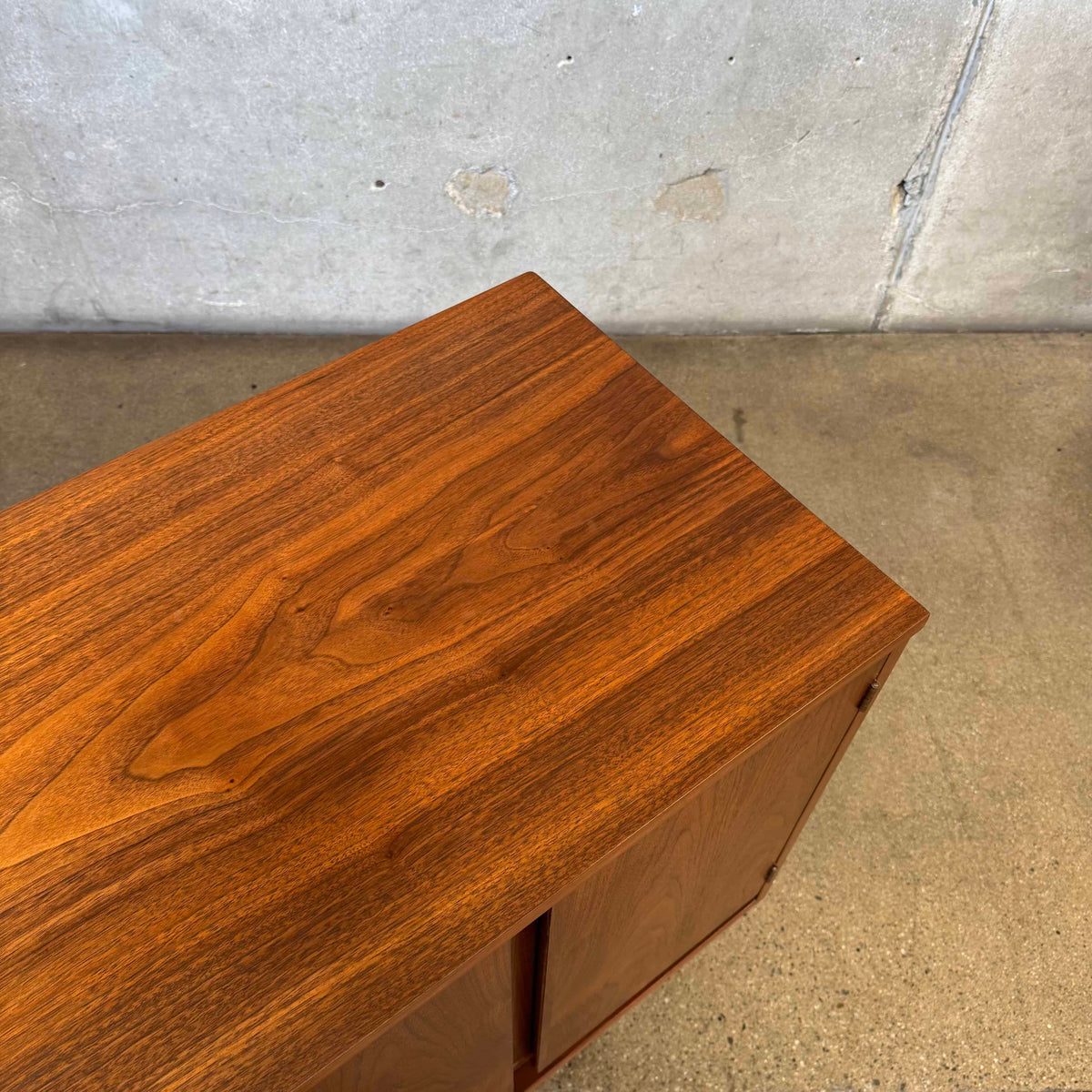 Mid Century Modern Walnut Credenza By Basset