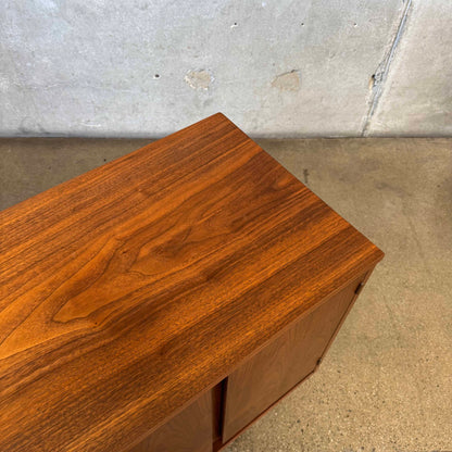 Mid Century Modern Walnut Credenza By Basset