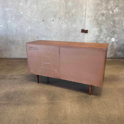Mid Century Modern Walnut Credenza By Basset