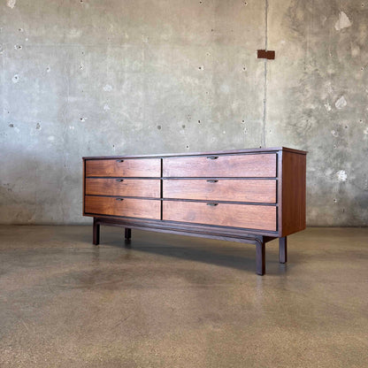 Mid Century Modern Walnut Dresser
