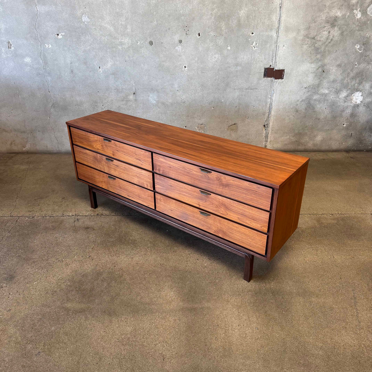 Mid Century Modern Walnut Dresser