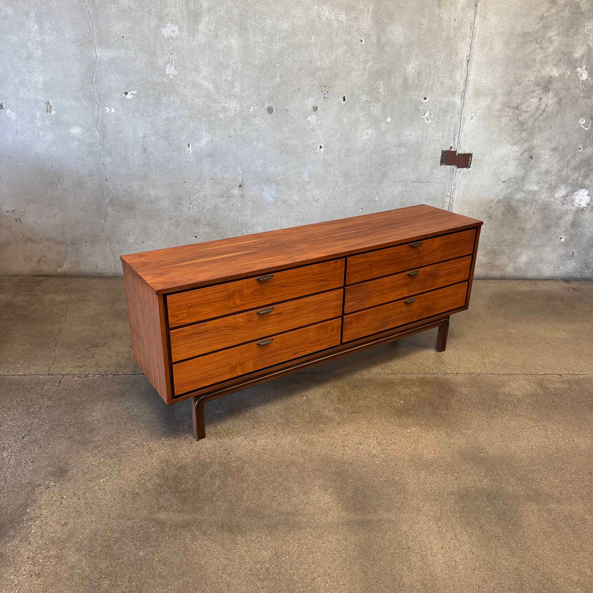 Mid Century Modern Walnut Dresser